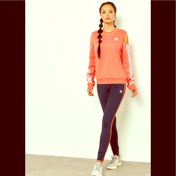 adidas Tops | Nwt Cut Out Sweatshirt Cold Shoulder Large adidas Tops | Nwt Cut Out Sweatshirt Cold Shoulder Large